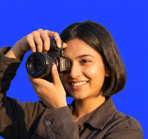 Photographer with a camera