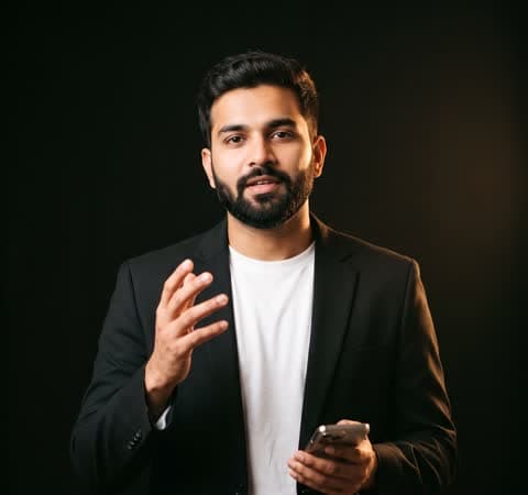Finance creator explaining